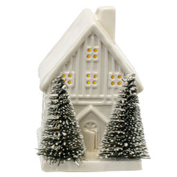Фигурка декоративная с подсветкой "Домик", L6 W7,5 H9 см, LR44 2 шт.