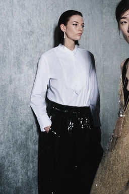 ZW COLLECTION LIMITED EDITION SEQUIN TROUSERS - Zara фото 3