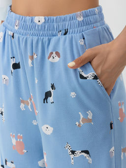 Комплект Mark Formelle женский футболка и брюки голубой хлопок фото 6