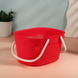 Цена за 2 шт. Органайзер для хранения, с ручками, 1 секция, 27×18×14.5 см, МИКС