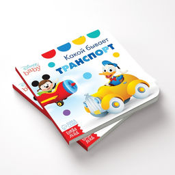 Картонная книга Первая книга. Какой бывает транспорт, 10 стр., 15 15 см, Дисней - Disney фото 3