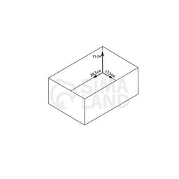 Кашпо деревянное 25х14х11 см фиолетовый - Дарим красиво фото 3