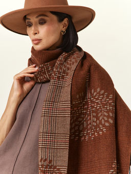 в составе ШЕРСТЬ  и КАШЕМИР Большой, мягкий, теплый  двусторонний палантин - Tantino фото 8