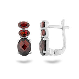 Серьги, гранат, Селеста