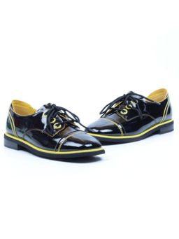 03-H491-H11-F384 BLACK Полуботинки женские (натуральная кожа) - Фабричный китай фото 13