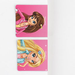 Цена за 2 шт. Подарочный набор блокнот А6, 32 листа, наклейки, магнитные закладки Самой классной