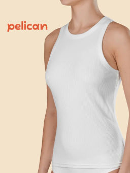 PELICAN, майка женская, Молочный