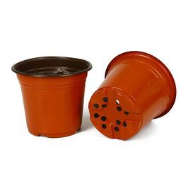 Цена за 5 шт. Горшок для рассады, 2.5 л, d=18 см, h=14.5 см, мягкий пластик, терракот, Greengo