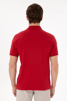 Erkek Slim Fit Polo Yaka K_rm_z_ Basic Ti__rt Sepette S_rpriz _ndirim - U.s. polo assn фото 5