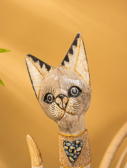 Сувенир «Кошка», 60×14×6 см, дерево, МИКС