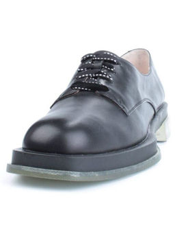 03-DD04-1 BLACK Полуботинки женские (натуральная кожа)