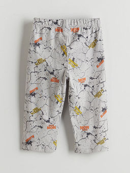 Beli Lastikli Bask?l? Erkek ?ocuk Pijama Alt