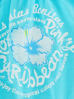 Футболка-топ UD 0359 голубой/белый кант - Mini maxi фото 28