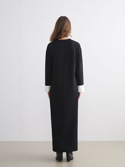 Bisiklet Yaka Sweat Elbise