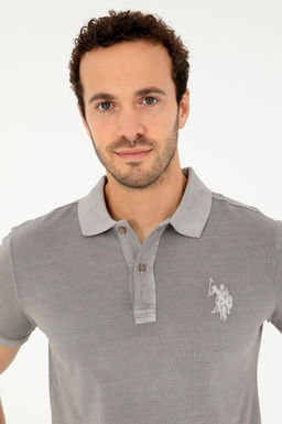 Мужская темно-серая базовая футболка - U.s. polo assn фото 2