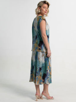 Костюм с юбкой Вайнона (зеленый) К15119-10М - Lt collection фото 3