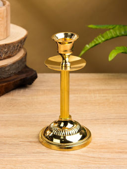 Цена за 2 шт. Подсвечник, 7.5×7.5×15 см, латунь