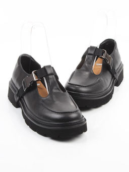 06-DLG06-1 BLACK Туфли женские (натуральная кожа)