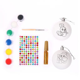 УЦЕНКАНабор для творчества «Новогодние шары под раскраску »Поверь в мечту«, 2 шт., в пакете