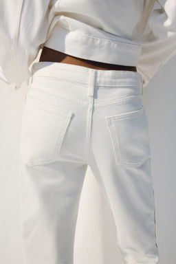 Vaquero con franjas laterales Straight Regular - H&m фото 7