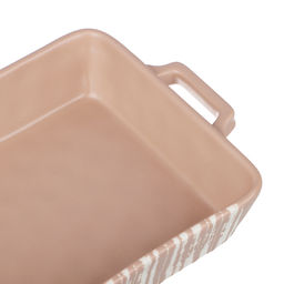 MILLIMI Форма для запек. и сервировки прямоуг. с руч. 31*19*5,5см,1,4л керам, бежева арт. 826-391