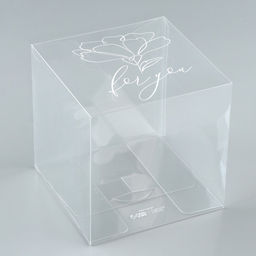 Цена за 2 шт. Коробка подарочная ПВХ, упаковка, «Расцветай», 12×12×12 см