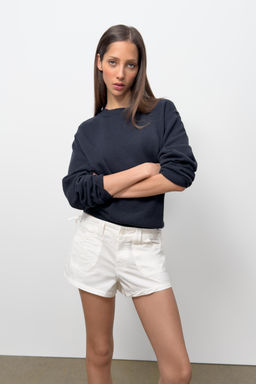SHORTS BOLSILLOS CORDONES / Blanco - Zara фото 2