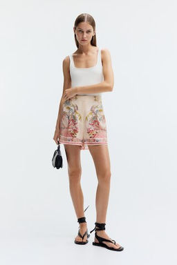 Pantal?n corto de lyocell con pinzas - H&m фото 6