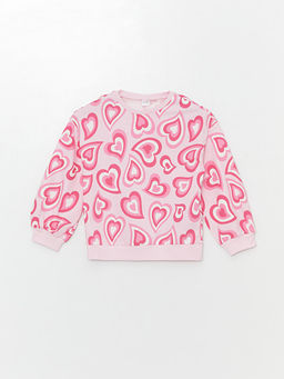 Bisiklet Yaka Bask?l? Uzun Kollu K?z ?ocuk Pijama Tak?m?