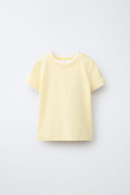 CAMISETA DOBLE CON MODAL / Antracita oscuro