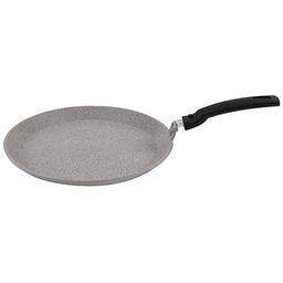 Сковорода блинная с тефлоновым покрытием д24см "Мрамор Светлый", h2,3см, литая, съемная ручка из термостойкого пластика 16,5см (Россия)