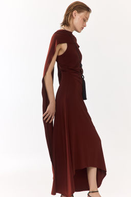 Vestido drapeado con detalle efecto pa?uelo - H&m фото 2