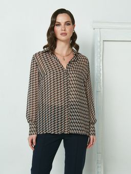 Рубашка из шифона - Stilla фото 3