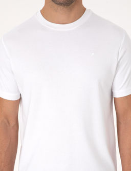 Beyaz Regular Fit Basic Ti__rt - Cacharel фото 6