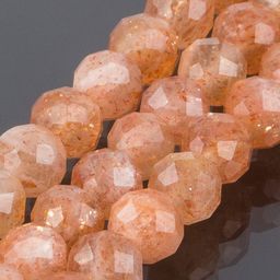 Бусы из Солнечного камня огранка - Радуга самоцветов фото 3