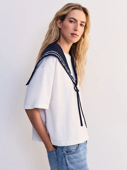 Футболка с шарфом женская / Zarina