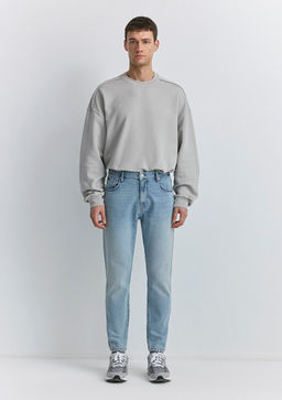 Milan Classic Denim Vintage Ac?k Mavi Jean Pantolon фото 3
