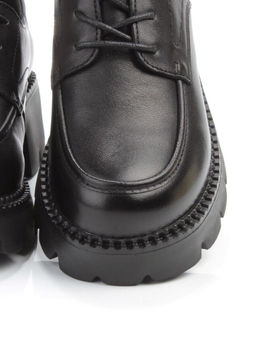 03-5935 BLACK Полуботинки женские (натуральная кожа)