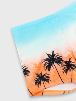 Трусы купальные для мальчиков с тропическим принтом - Mark formelle фото 7