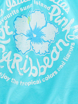 Футболка-топ UD 0359 голубой/белый кант - Mini maxi фото 12