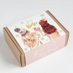 Набор подарочный Have a happy New Year плед, варежки, брелок