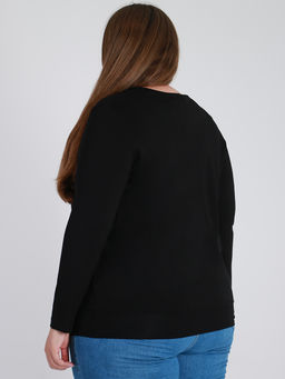 Туника большого размера женская с принтом - Almond фото 4