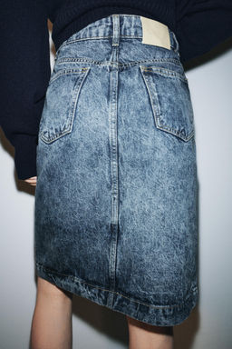 ZW COLLECTION DENIM MIDI SKIRT - Zara фото 3