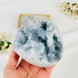 Друза Целестина на подставке - Радуга самоцветов фото 3