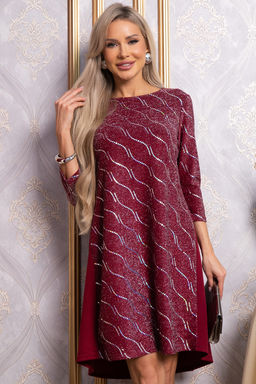 Платье Леди Элегант (темно-красное) П14827-10М