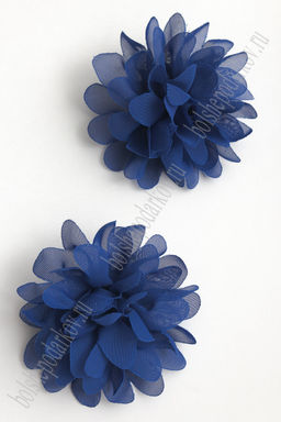 Цветочек шифоновый 9 см (20 шт) SF-6025, синий №57