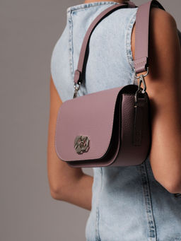 Сумка на плечо кросс-боди Deboro 30879 лиловая тень