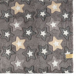 Плед/покрывало 180х200см "Звездный час", велсофт "California" набивной, полиэстер 100%, плотность 160г/м2, упаковка: 18х33см пояс бумажный, "Домашняя мода" (Россия)