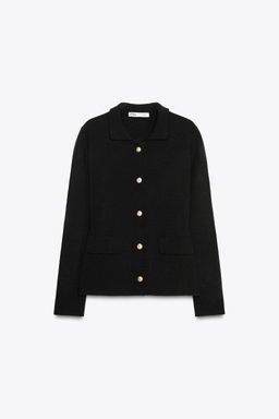 PLAIN KNIT CARDIGAN - Zara фото 2