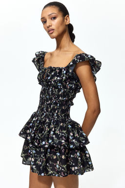 Vestido con cintura nido de abeja - H&m фото 4